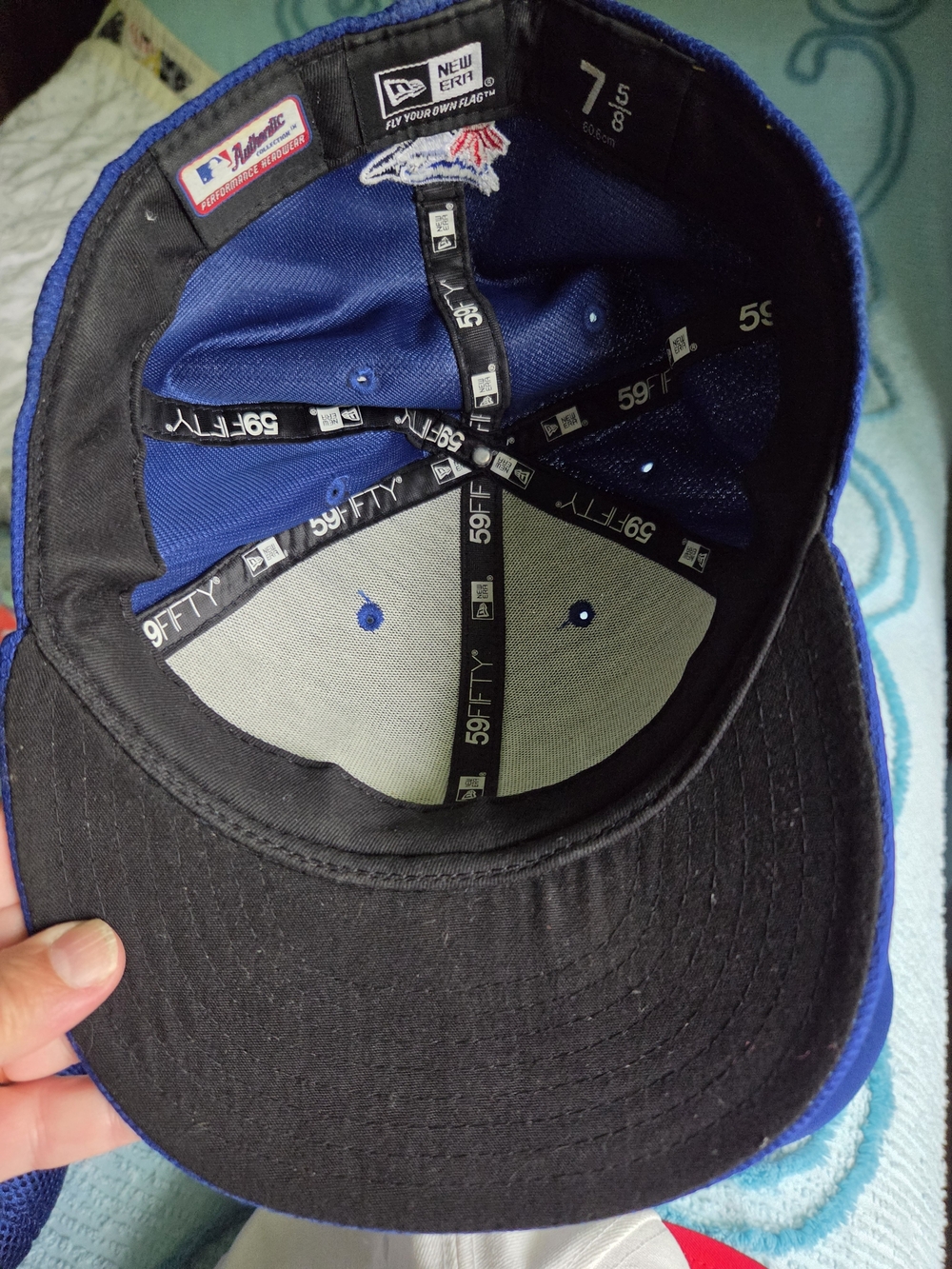 New Era 59FIFTY Black and Blue Fitted Baseball Cap - Men